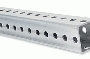 Poteau carré Homologué en acier galvanisé 1 3/4" x 1 3/4" x 8 pieds